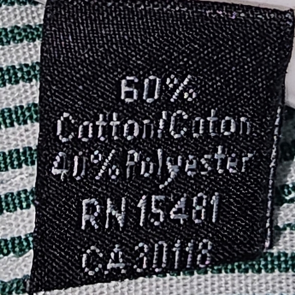 U.S. Polo Assn. Green and White Striped Shirt - Picture 6 of 6